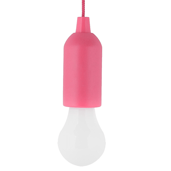 GLÖDLAMPA DRAGSTRÖMBRYTARE E-6621 1W ROSA