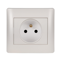 RHYME FRENCH TYPE SOCKET WHITE METALLIC