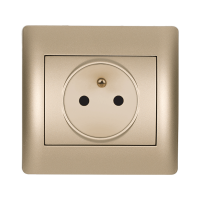 RHYME FRENCH TYPE SOCKET CHAMPAGNE METALLIC