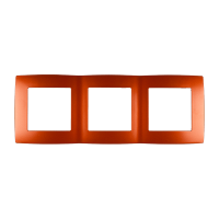 CITY TRIPPEL PANEL ORANGE METALLISK