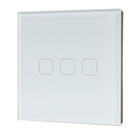 WI-FI SMART TOUCH EU 3 GANG 1 WAY SWITCH WHITE                                                                                                                                                                                                                 