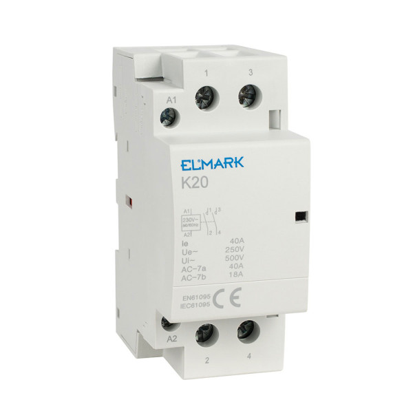 MODULÄR KONTAKTOR K20 40A 230V 2NO