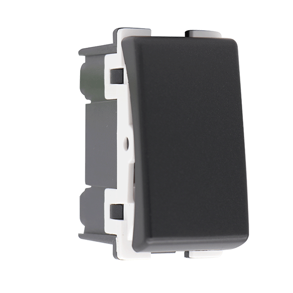 LECCE 1 KNAPP KORSSTRÖMBRYTARE ANTRACIT