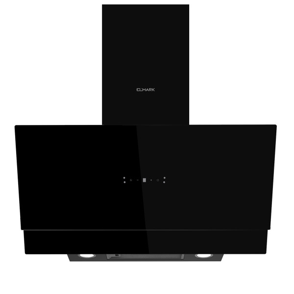 Angled wall mounted cooker hood EL-90J72BL 800m³/h black                                                                                                                                                                                                       