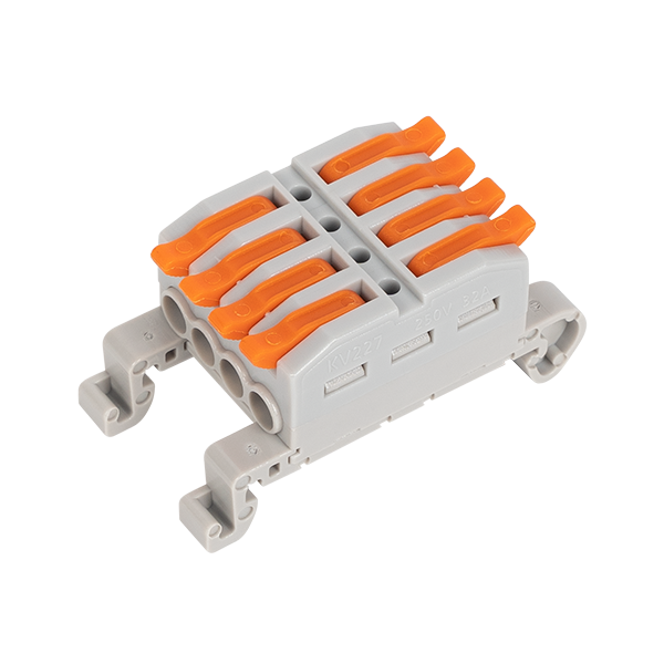 TERMINAL FOR DIN RAIL 4 INPUT/4 OUTPUT 4MM2