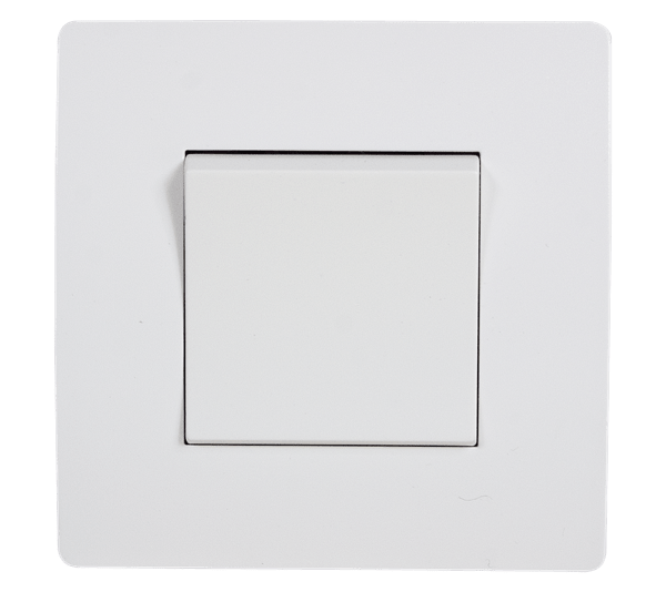 BASIC TG115 1 BUTTON CROSS WAY SWITCH WHITE