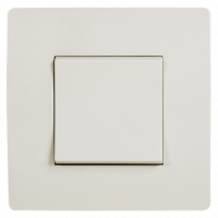 BASIC TG115 1 BUTTON CROSS WAY SWITCH CREAM