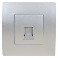 BASIC TZ112 COMPUTER LINE SOCKET SILVER GREY