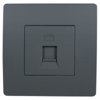 BASIC TZ106 TELEPHONE SOCKET GRAPHITE