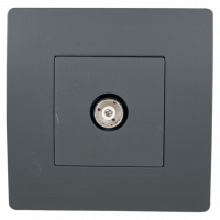 BASIC TZ111 TV ANTENNA SOCKET GRAPHITE