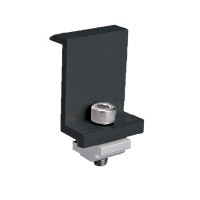 EL-EC END CLAMP FOR FRAMED PANEL 35MM BLACK