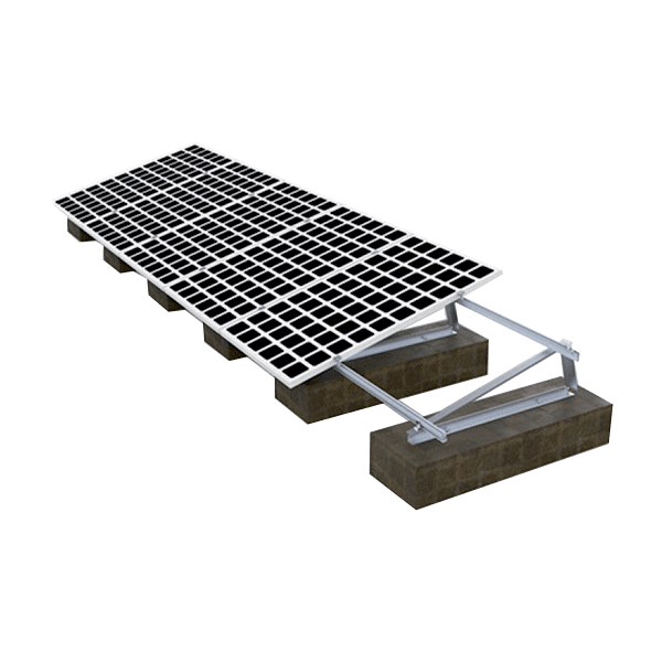 STRUKTUR TILL SLUTTANDE MARK- OCH PLATTTAK 20kW,KOMPLEKT
