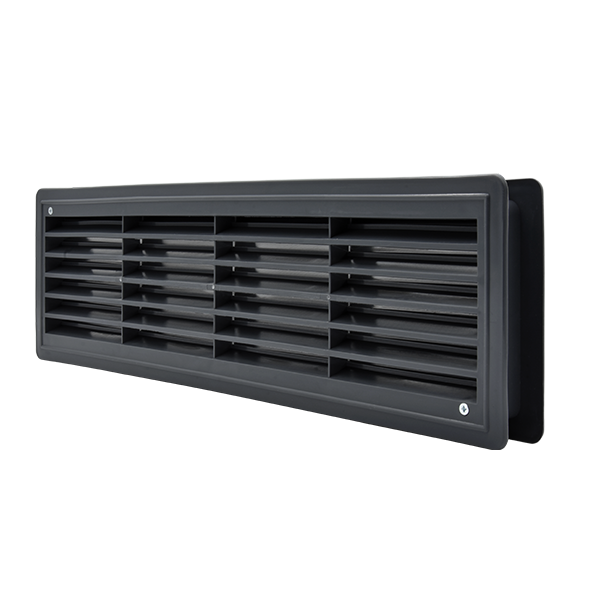 EL02-125 DOOR GRILLE 115x430MM, GRAPHITE