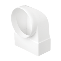 EL02-512 ROUND TO FLAT CONNECTOR 90° D125-220/55MM                                                                                                                                                                                                             