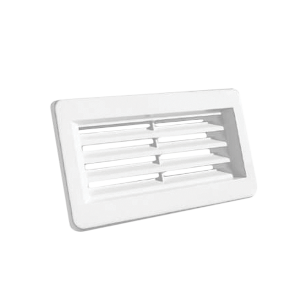 EL02-415 PVC END GRILL FOR FLAT DUCTS 110x55MM                                                                                                                                                                                                                 
