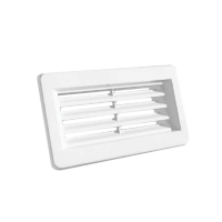 EL02-519 PVC END GRILL FOR FLAT DUCTS 220x55MM                                                                                                                                                                                                                 
