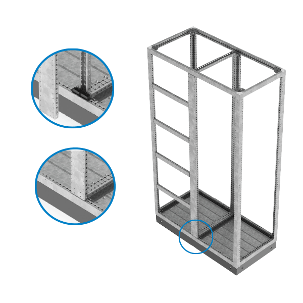 DBT- VERTICAL SPLITTING SET FOR HEIGHT 200CM