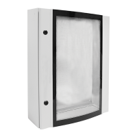 METAL DISTRIBUTION BOARD ELOX 50/40/15 TEMPERED GLASS, IP55                                                                                                                                                                                                    