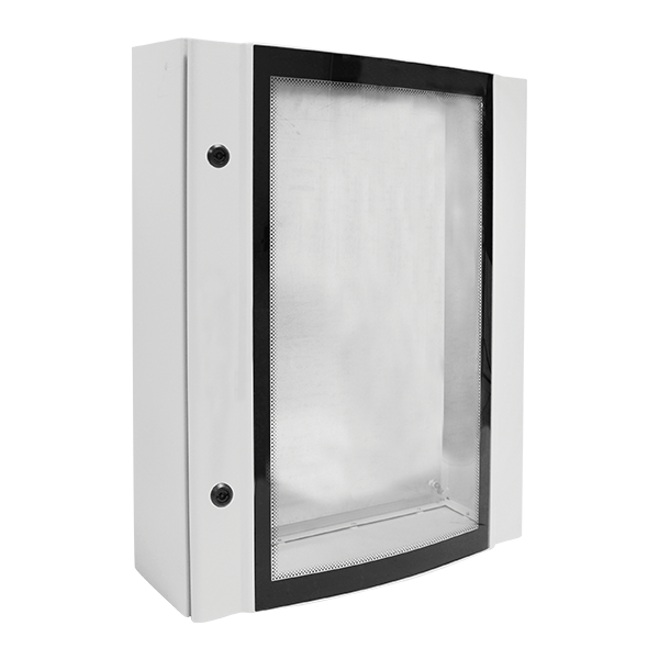 METAL DISTRIBUTION BOARD ELOX 50/40/15 TEMPERED GLASS, IP55                                                                                                                                                                                                    