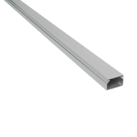 2m. 12x12 PLASTIC CABLE TRUNKING CT2 GRAY