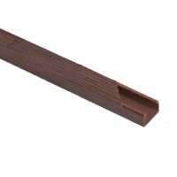 2m. 25x16 PLASTIC CABLE TRUNKING CT2 MAHOGANY                                                                                                                                                                                                                  