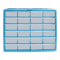 PLASTIC STORAGE BOX 24DRAWERS 50X16X39cm NO SCREW