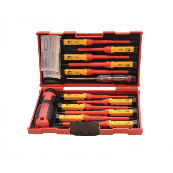 13PCS VDE INSULATED SCREWDRIVER SET CRV