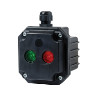 BOX WITH 1 GREEN LIGHT INDIC. WITH 1 ENTRY,IP65