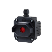 BOX WITH 1 RED LIGHT INDICATOR WITH 1 ENTRY, IP65