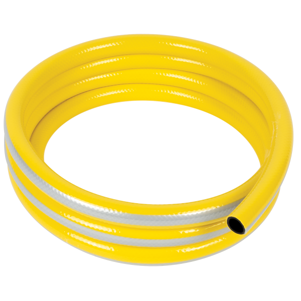 PVC GARDEN HOSE 1/2 30M, THREE-LAYER YELLOW