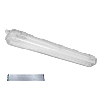 BELLA+LED-RÖR (1500mm) 2X24W 6200K-6500K IP65 MED NÖDSTOPP