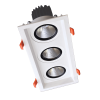 TRIPLE LED MOVABLE SPOT LIGHT 3X15W 230V 4000K WHITE