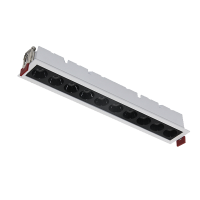 RECESSED LINEAR LIGHT EL-05 10W 3000K, WHITE & BLACK