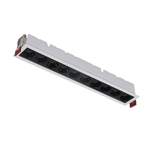 RECESSED LINEAR LIGHT EL-05 10W 3000K, WHITE & BLACK