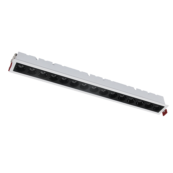 RECESSED LINEAR LIGHT EL-05 20W 3000K, WHITE & BLACK