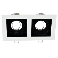 EL-110SQ2 SQ. RECESSED DOWNLIGHT GU10 WHITE & BLACK