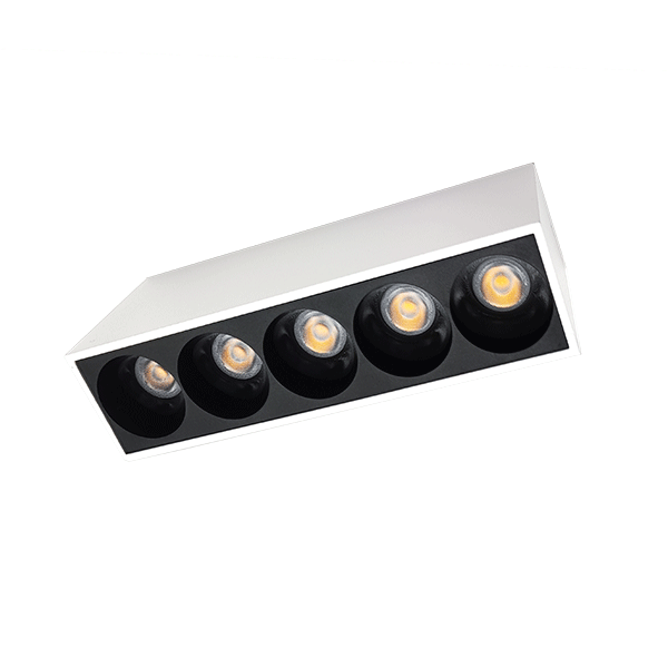 SURFACE LINEAR LIGHT EL-14 10W 3000K, WHITE & BLACK