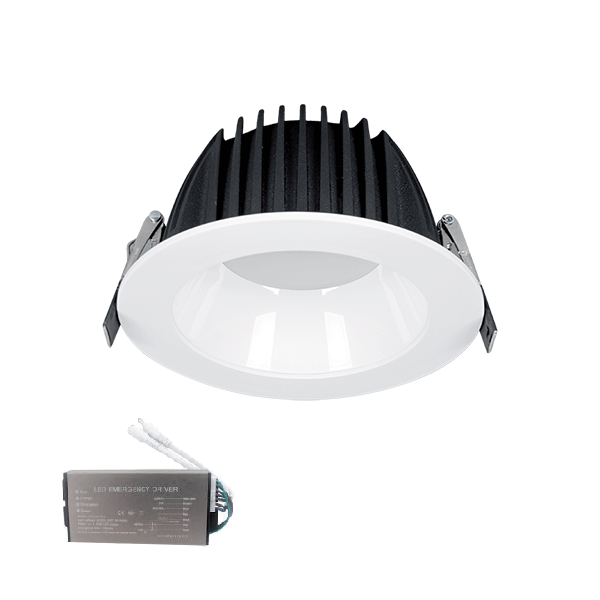 LED DOWNLIGHT SMD 15W 3000K 230V IP44 VIT MED NÖDSTOPP