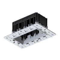 MODENA 2 MODULE RECESSED BOX WITHOUT FRAME