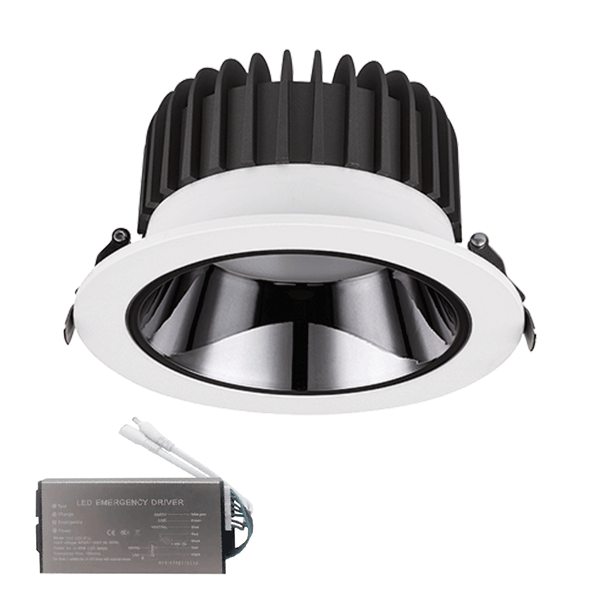 EL-6228 RECESSED LED DOWNLIGHT 30W 3000K WH/GR+EM