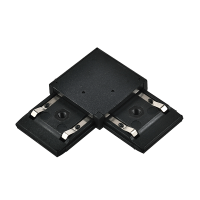 EL-LC L-CONNECTOR FOR ULTRA SLIM MAGNETIC RAIL BLACK