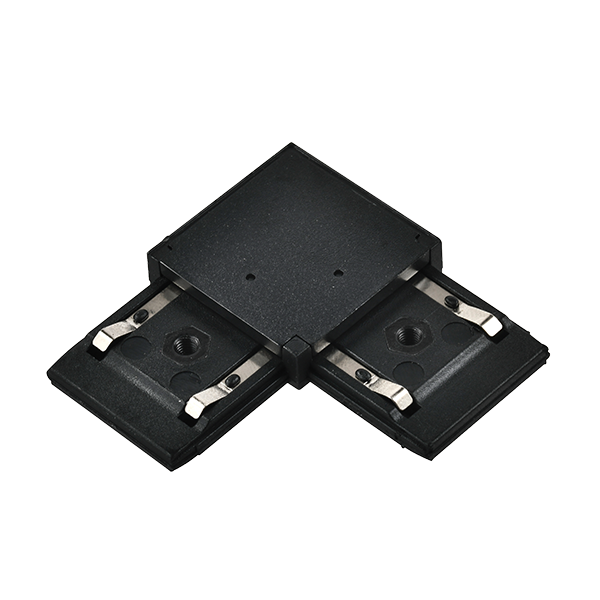 EL-LC L-CONNECTOR FOR ULTRA SLIM MAGNETIC RAIL BLACK