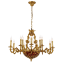 ALEXANDER CHANDELIER 12XE14 BRASS