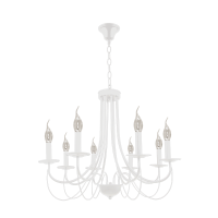 ANGELA CHANDELIER 8XE14 WHITE