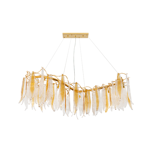 ANTONIO CHANDELIER 12XG9 GOLD/CRYSTALS