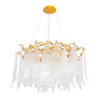 ANTONIO CHANDELIER 10XG9 GOLD/CRYSTALS