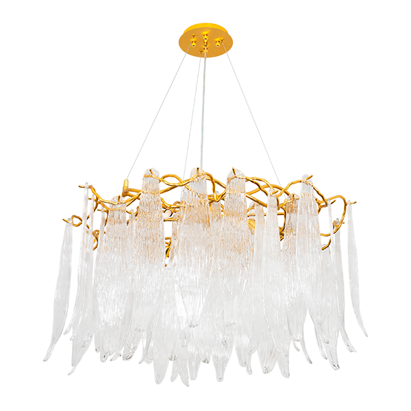 ANTONIO CHANDELIER 10XG9 GOLD/CRYSTALS