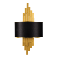 BRETON WALL LAMP 2XE14 GOLD/BLACK