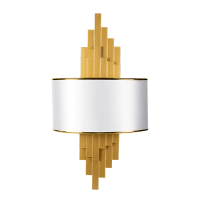 BRETON WALL LAMP 2XE14 GOLD/WHITE