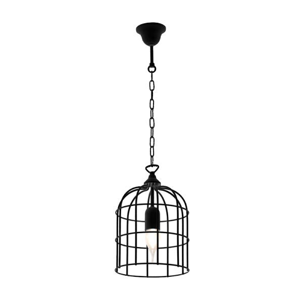CAGE PENDELLAMPOR 1xE27 SVART